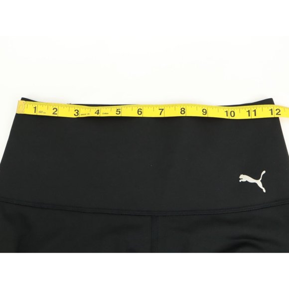 Puma Dry Cell Leggings Sz XS - Black and Silver Foil w/ Inside Pocket - Picture 7 of 9